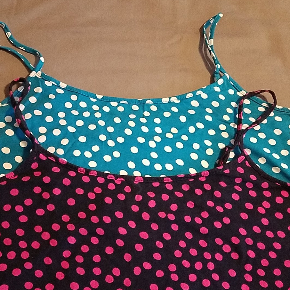 2 Polka Dot Camisoles